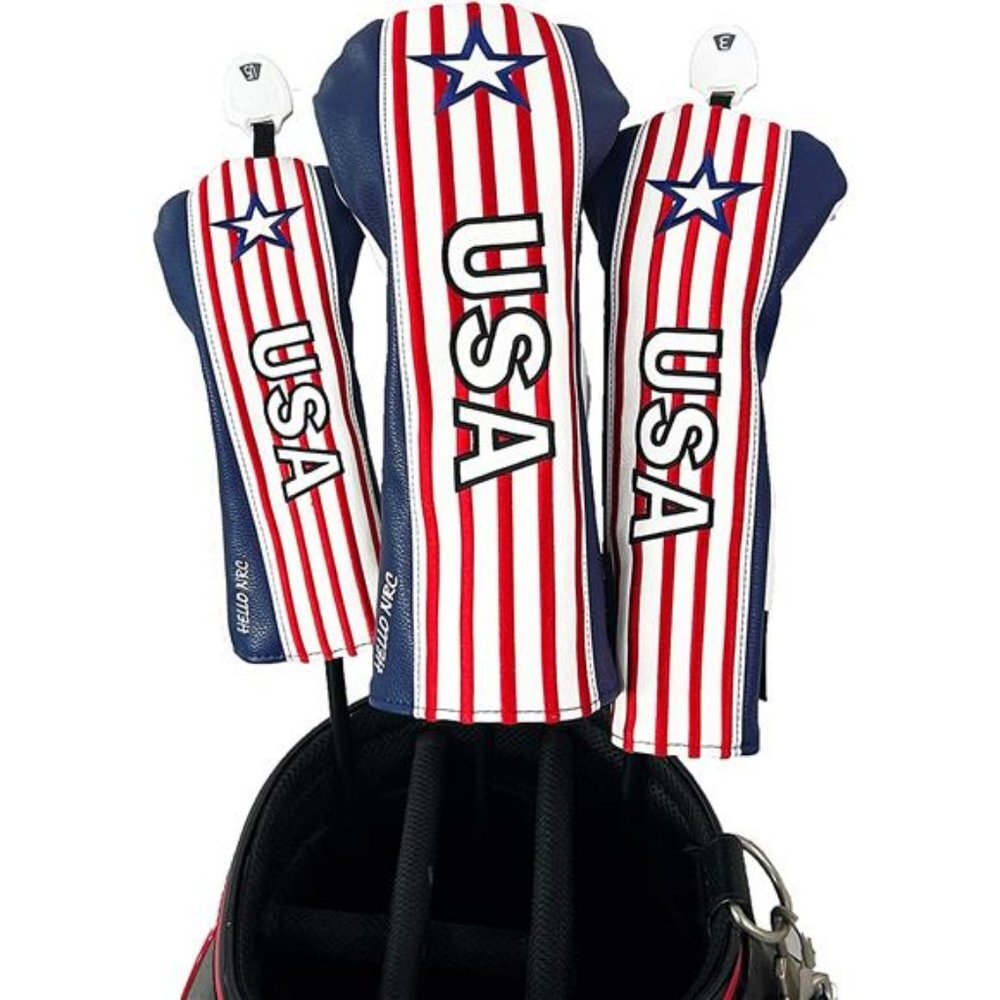 Golf Club Covers USA Driver Headcover Fairway Wood Covers Hybrid 135UT